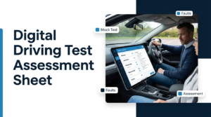 Digital driving test assessment sheet for UK driving instructors